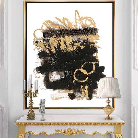 Designart - Gold and Black drift II